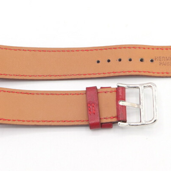 Hermes Replacement Strap, 17mm Width, Red Box Calf, C Stamp, Manufactured in ... - Picture 2 of 8